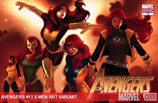 Avengers (2010) #13 variant cover by Paul Renaud