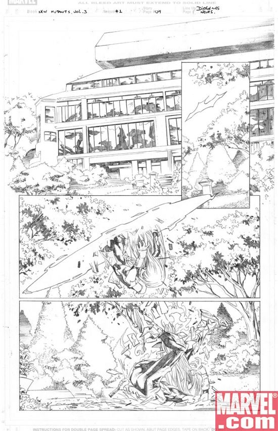 NEW MUTANTS preview art by Diogenes Neves