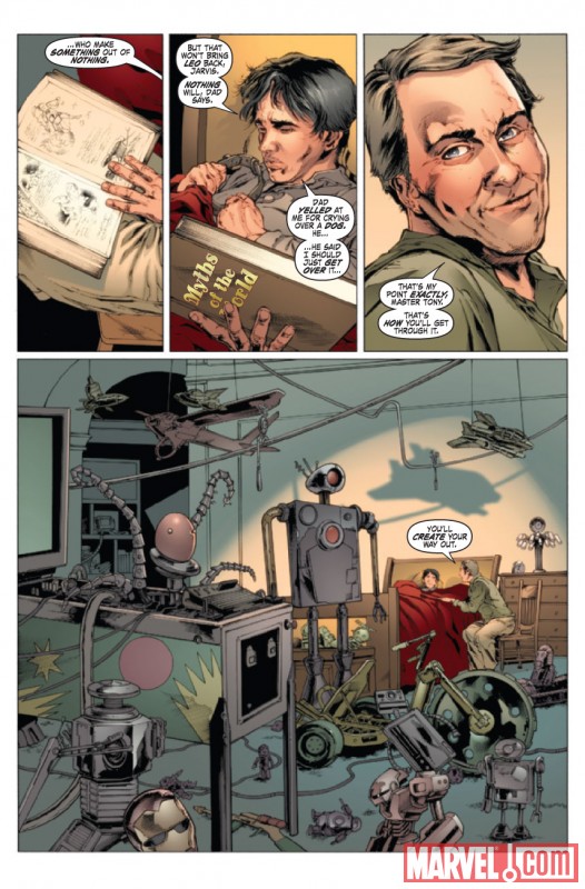 IRON MAN LEGACY #1 preview art by Steve Kurth