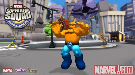 Screenshot of Thing from Super Hero Squad Online