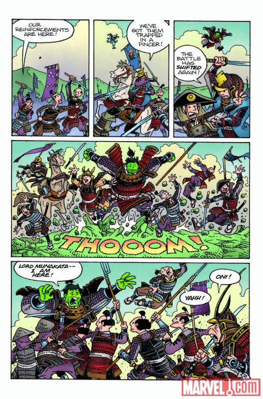 A page from Stan Sakai's STRANGE TALES #3 story