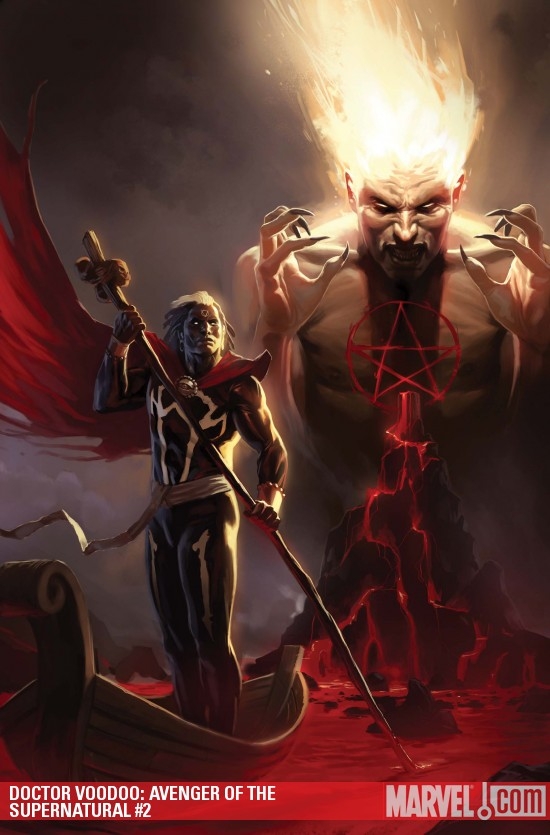 Doctor Voodoo: Avenger of the Supernatural #2 cover by Marko Djurdjevic