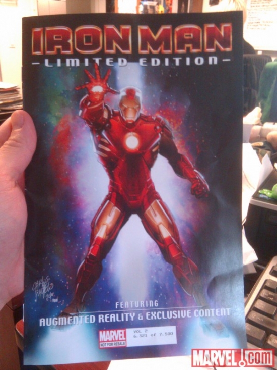 LG's limited Edition Iron Man exclusiev comic book