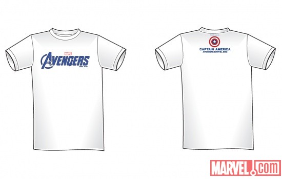 Captain America NYCC 2011-exclusive Marvel's The Avengers tee-shirt