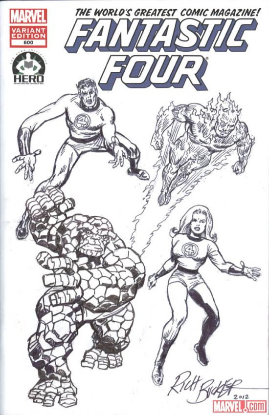 Fantastic Four #600 Hero Initiative variant cover by Rich Buckler