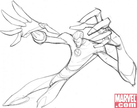 Mr. Fantastic sketch by Juan Doe