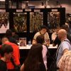 Fans line up at one of the Marvel signings