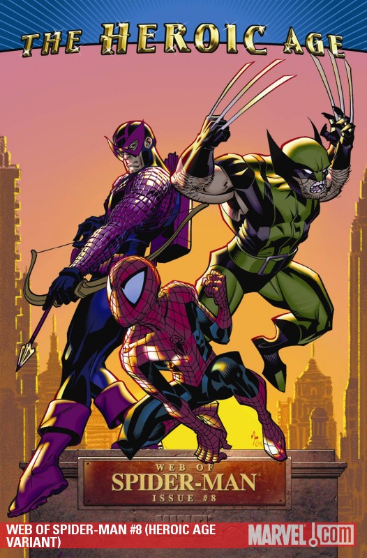 Web of Spider-Man (2009) #8 (HEROIC AGE VARIANT)