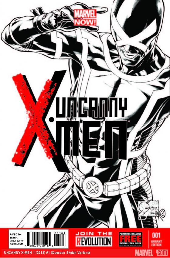 Uncanny X-Men (2013) #1 (Quesada Sketch Variant)