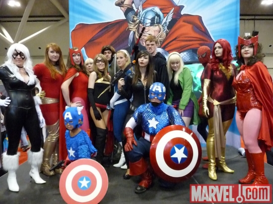 Cosplayers at Marvel's Fan Expo Canada Costume Contest