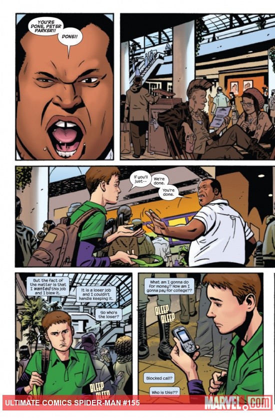 Ultimate Comics Spider-Man #155 preview art by Chris Samnee