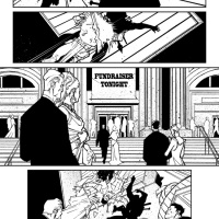 Black Panther: The Man Without Fear #519 black and white preview art by Jefte Palo