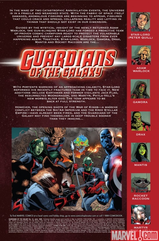 GUARDIANS OF THE GALAXY #13 preview page