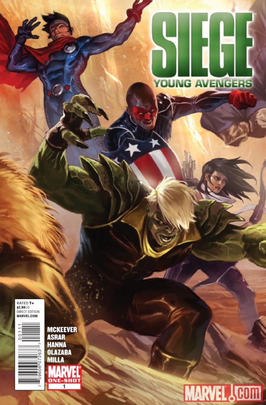 SIEGE: YOUNG AVENGERS #1 Cover by Marko Djurdjevic