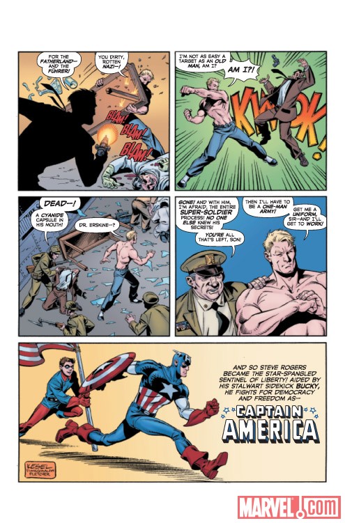 CAPTAIN AMERICA: THE 1940's NEWSPAPER STRIP #1 preview art by Karl Kesel