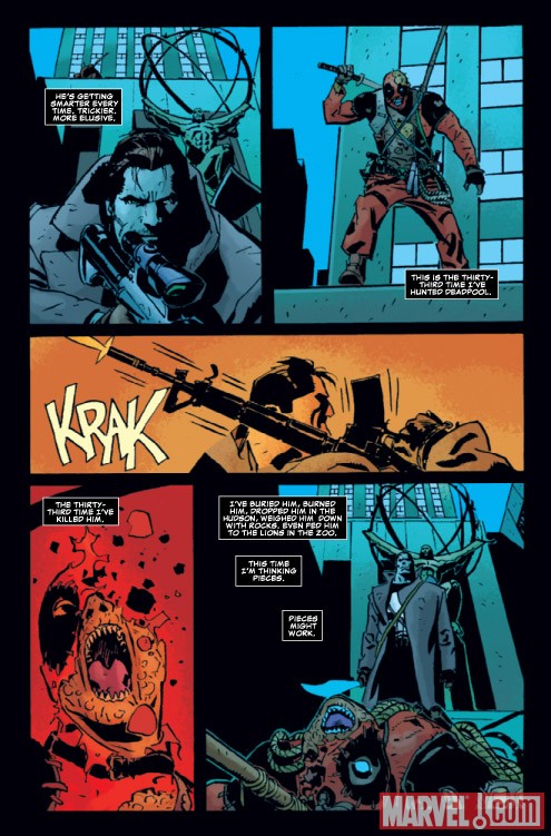 MARVEL UNIVERSE VS. THE PUNISHER #1 preview art by Goran Parlov