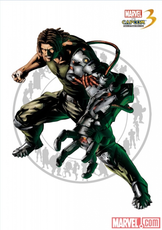 Nathan Spencer character art from "Marvel vs. Capcom 3"