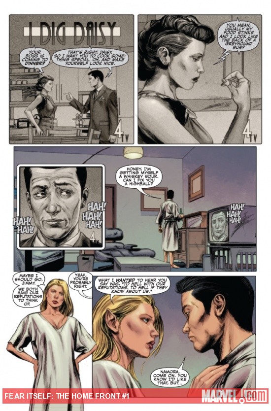 Fear Itself: The Home Front #1 preview art by Elia Bonetti