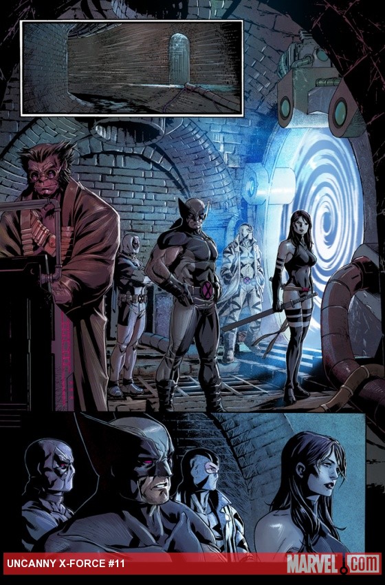 Uncanny X-Force #11 preview art by Mark Brooks