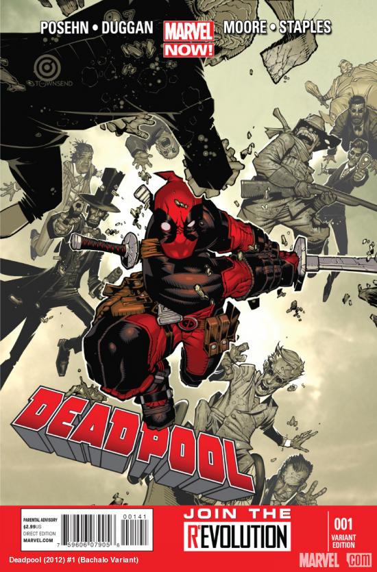 Deadpool (2012) #1 Bachalo Variant Cover