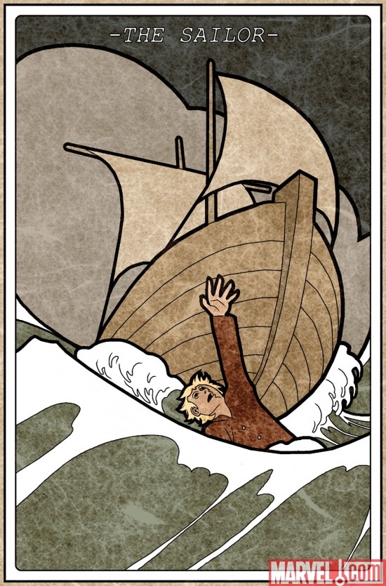 The Sailor tarot card