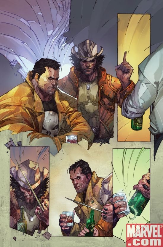 ASTONISHING TALES: WOLVERINE/PUNISHER #1 preview art by Kenneth Rocafort