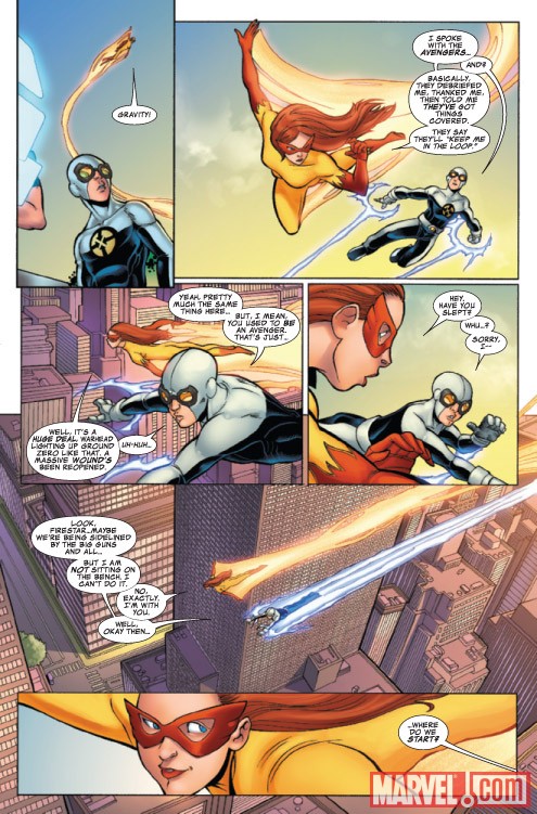 YOUNG ALLIES #2 preview art by David Baldeon