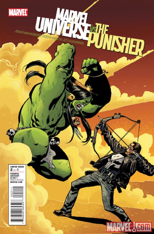 Marvel Universe vs. the Punisher #2 cover by Goran Parlov