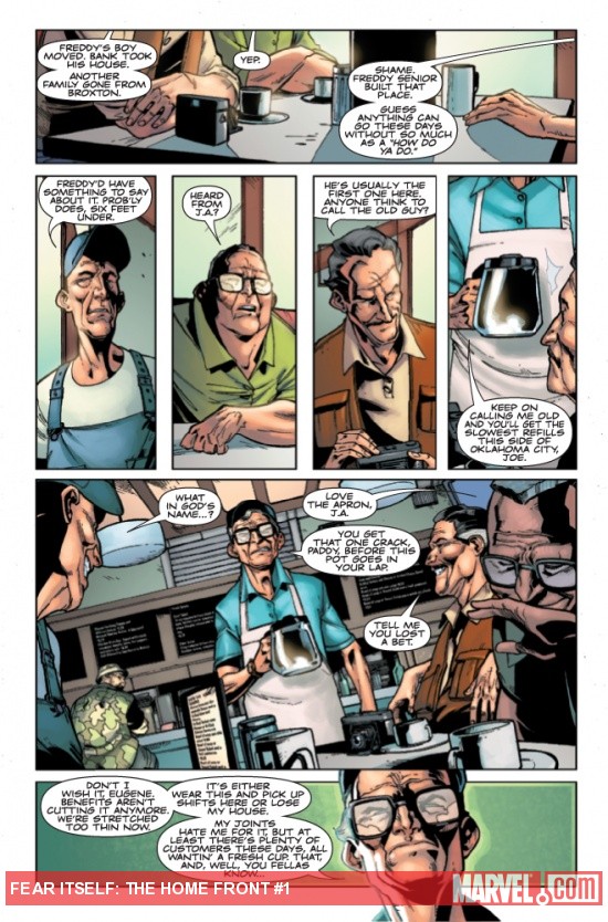 Fear Itself: The Home Front #1 preview art by Pepe Larraz