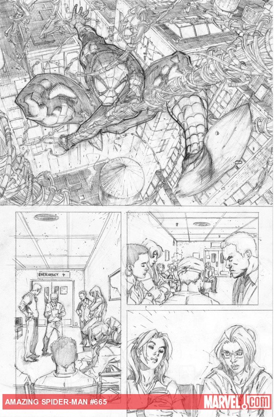 Amazing Spider-Man #665 pencil art by Ryan Stegman
