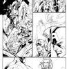 Fear Itself: The Fearless #1 black and white preview art by Mark Bagley