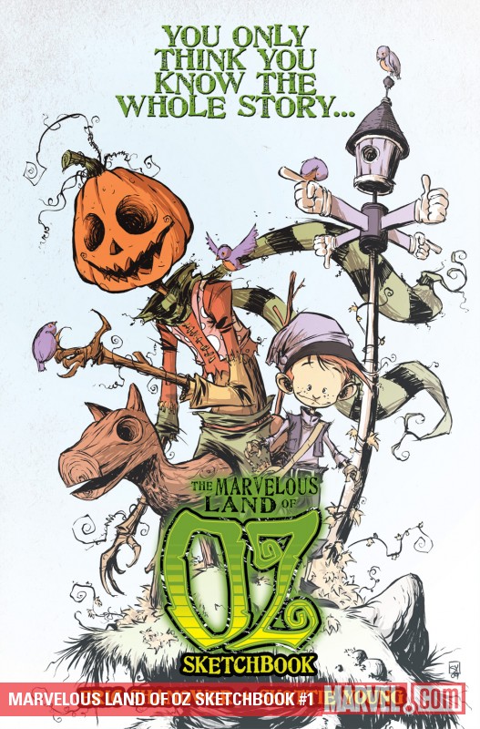 MARVELOUS LAND OF OZ SKETCHBOOK DIGITAL COMIC 1 (2009)