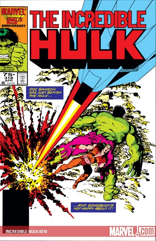 INCREDIBLE HULK #318 COVER
