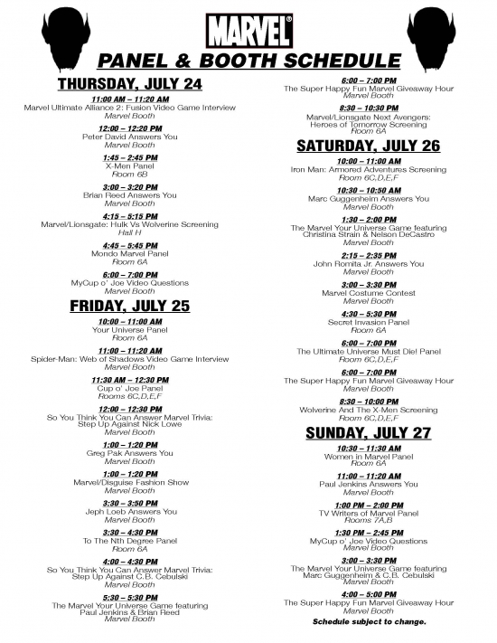 Download the Panel and Booth Schedule