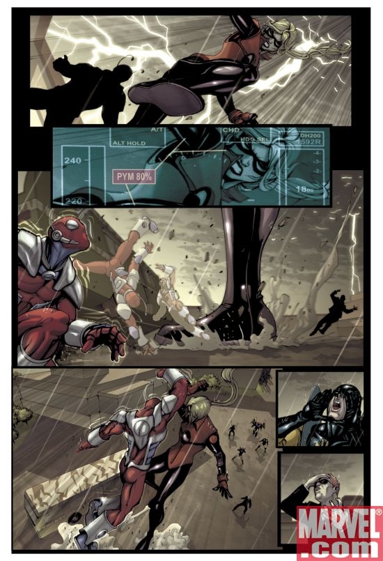 AVENGERS: THE INITIATIVE #7 interior art by Stefano Caselli