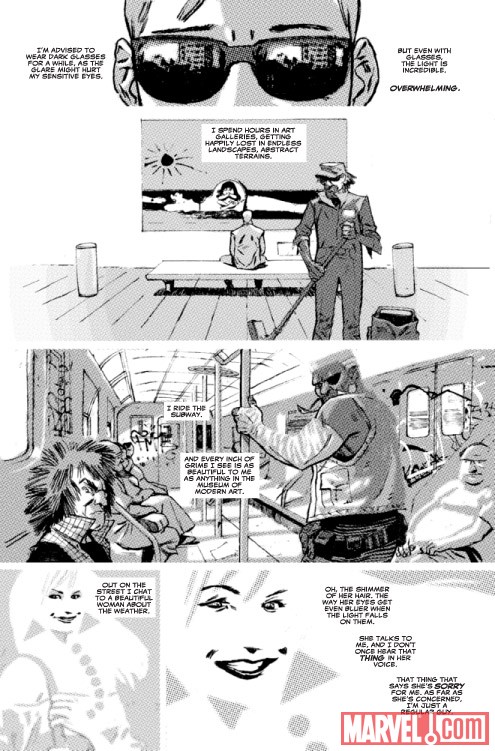 DAREDEVIL: BLACK AND WHITE #1 preview art by Jason Latour