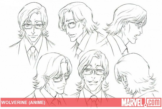 Kurohagi Concept Art from 'Wolverine' Anime