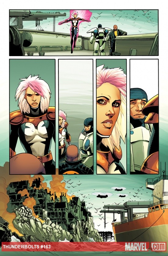 Thunderbolts #163 preview art by Kev Walker