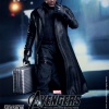 Nick Fury Sixth Scale Figure holding silver suitcase (by Hot Toys)