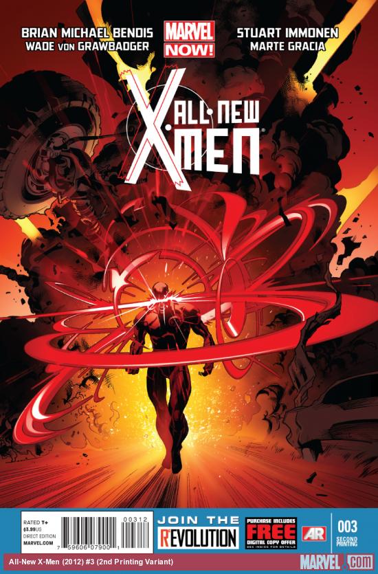 cover from All-New X-Men (2012) #3 (2ND PRINTING VARIANT)