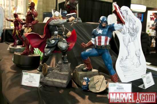 Marvel Statues at the Kotobukiya Booth, Toy Fair 2010
