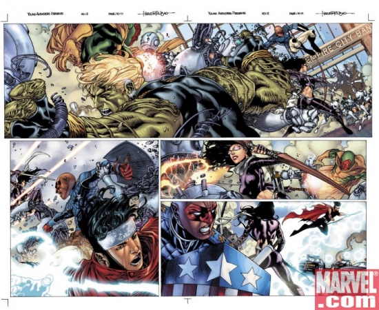 YOUNG AVENGERS PRESENTS #2 interior art by Harvey Tolibao
