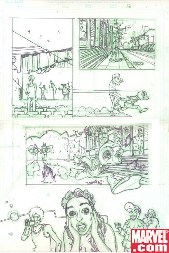 early Juan Bobillo Howard the Duck pencils