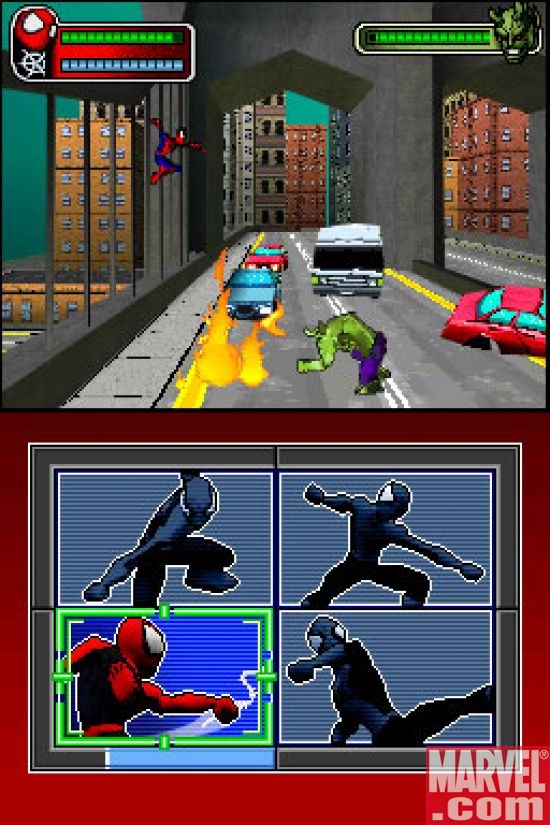 Spider-Man/Green Goblin Bridge Fight, DS