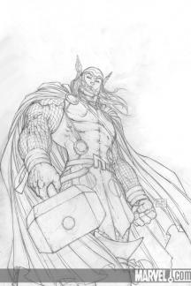 Thor (2007) #1 (Sketch Variant)