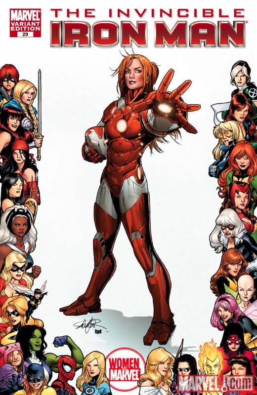 Invincible Iron Man (2008) #29 (WOMEN OF MARVEL VARIANT)