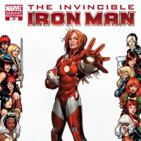 INVINCIBLE IRON MAN #29 WOMEN OF MARVEL FRAME VARIANT cover by Salvador Larroca