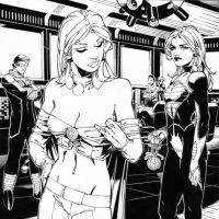 X-MEN: CURSE OF THE MUTANTS - STORM & GAMBIT #1 black and white preview art by Chris Bachalo
