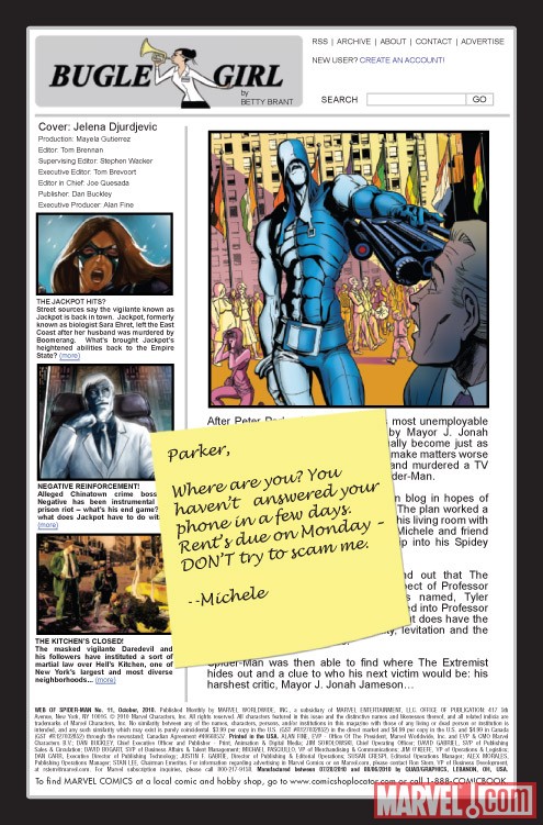 Web of Spider-Man #11 recap page