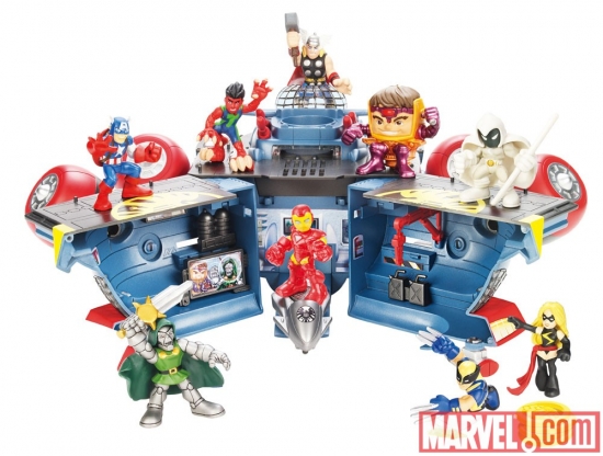 Super Hero Squad Helicarrier Back